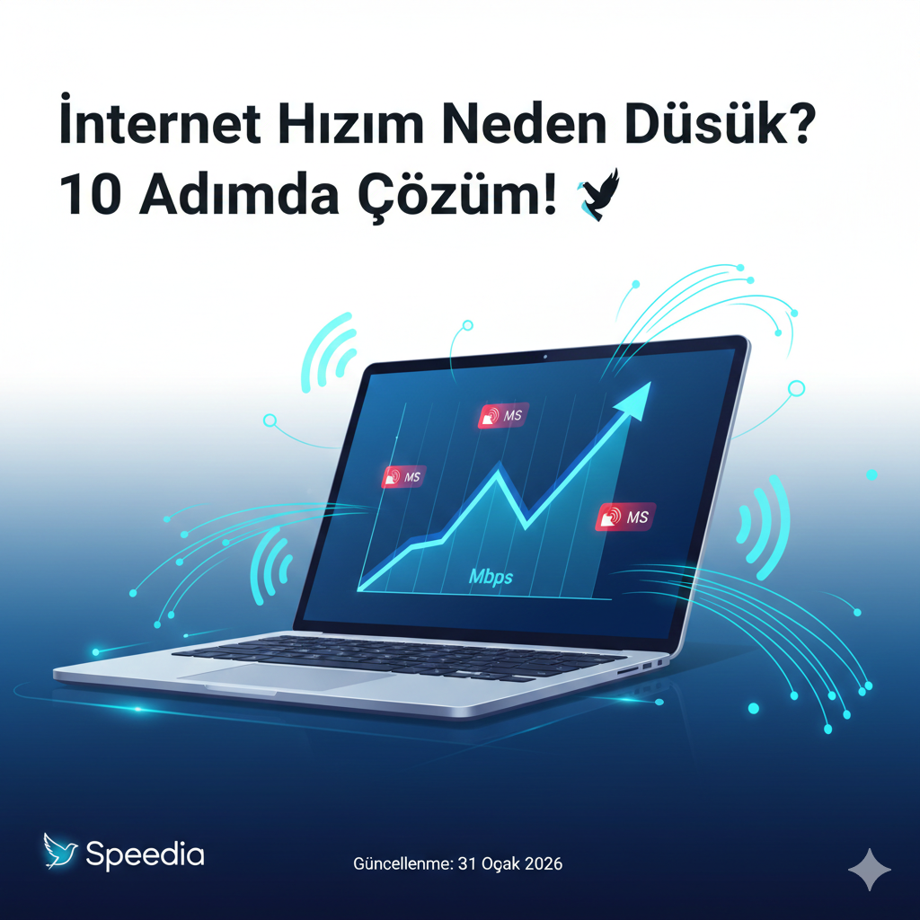 İnternet Hızım Neden Düşük? 2026 İçin 10 Adımda Hızlandırma ve Ping Düşürme Rehberi