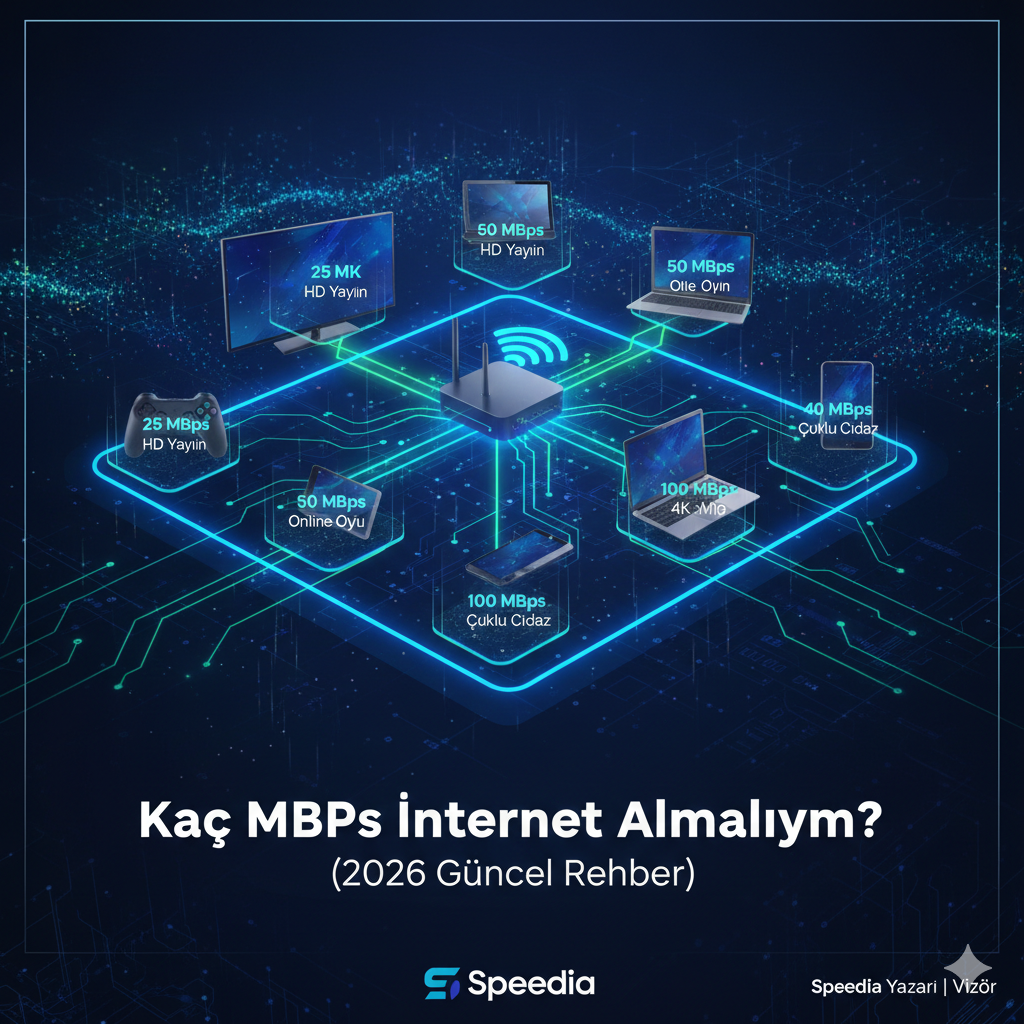 Kaç Mbps İnternet Almalıyım? (2026 Güncel Rehber)