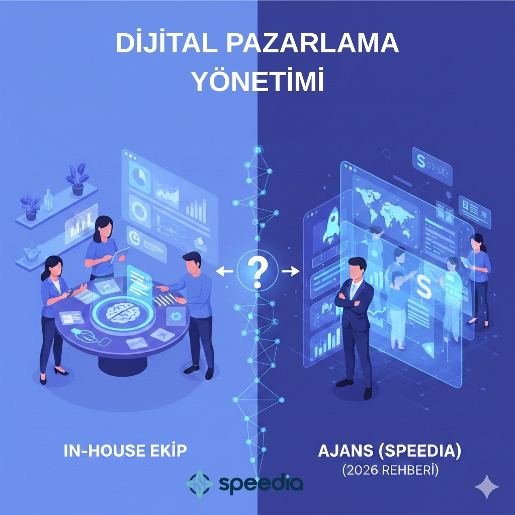 Dijital Pazarlama Yönetimi: Ajans mı, In-House Ekip mi? (2026 Rehberi)