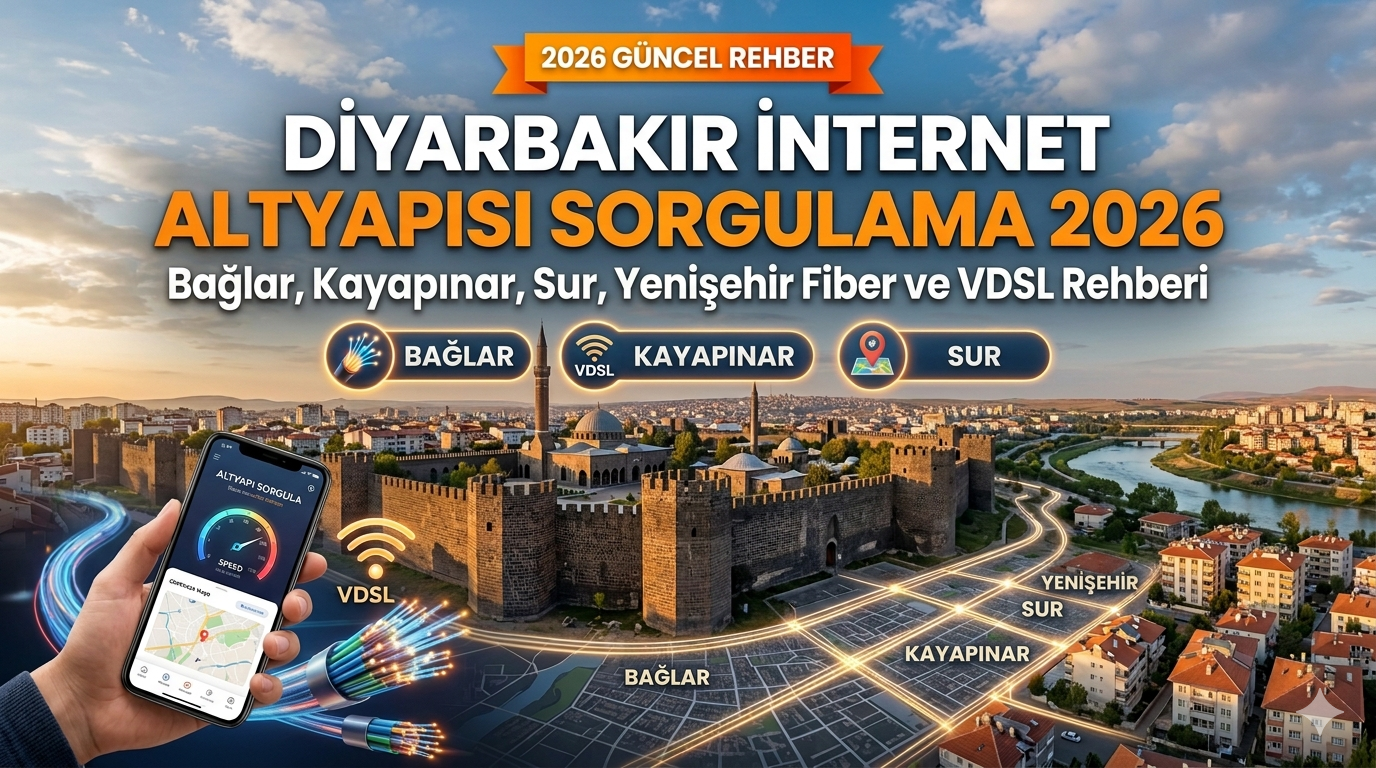 Diyarbakır İnternet Altyapısı Sorgulama 2026: Fiber, VDSL ve En Hızlı Ev İnterneti Rehberi