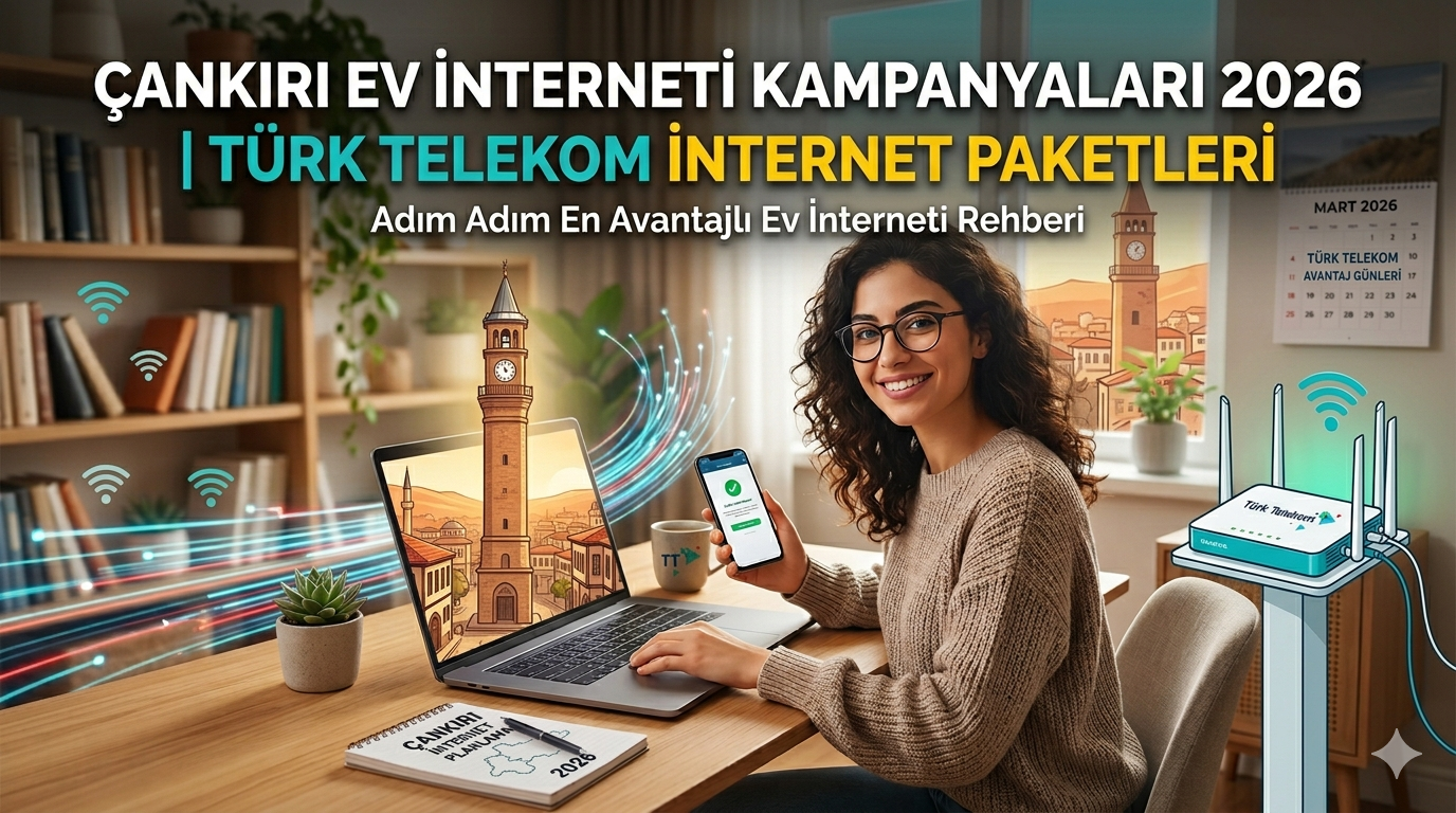 Çankırı Ev İnterneti Kampanyaları 2026 | Türk Telekom İnternet Paketleri