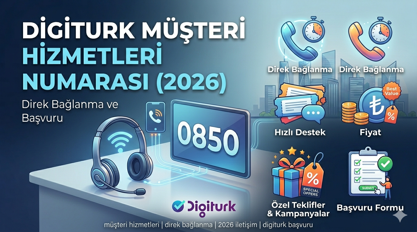 Digiturk Müşteri Hizmetleri Numarası 2026: Direk Bağlanma ve Başvuru