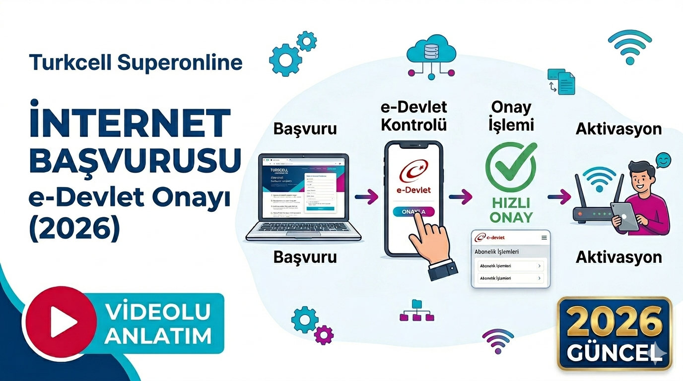 📌 Turkcell Superonline İnternet Başvurusu e-Devlet Onayı Nasıl Yapılır? (2026 Rehberi)