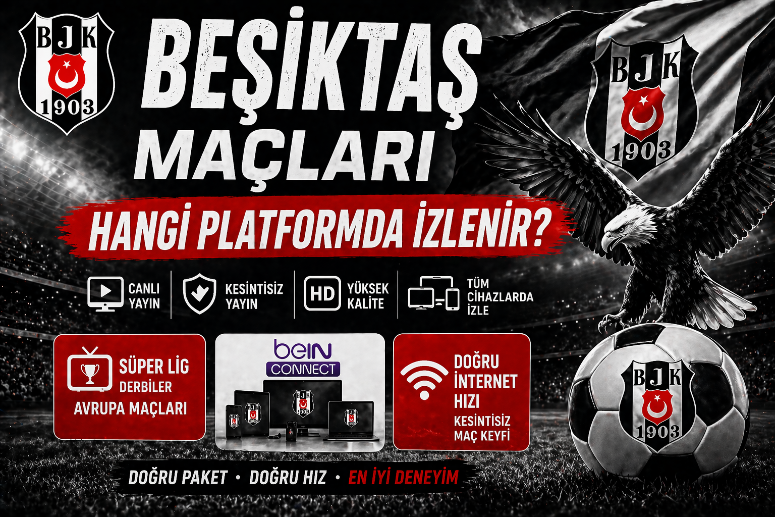 Beşiktaş Maçları Hangi Platformda İzlenir? | BJK Maçları İçin En Uygun Paket 2026