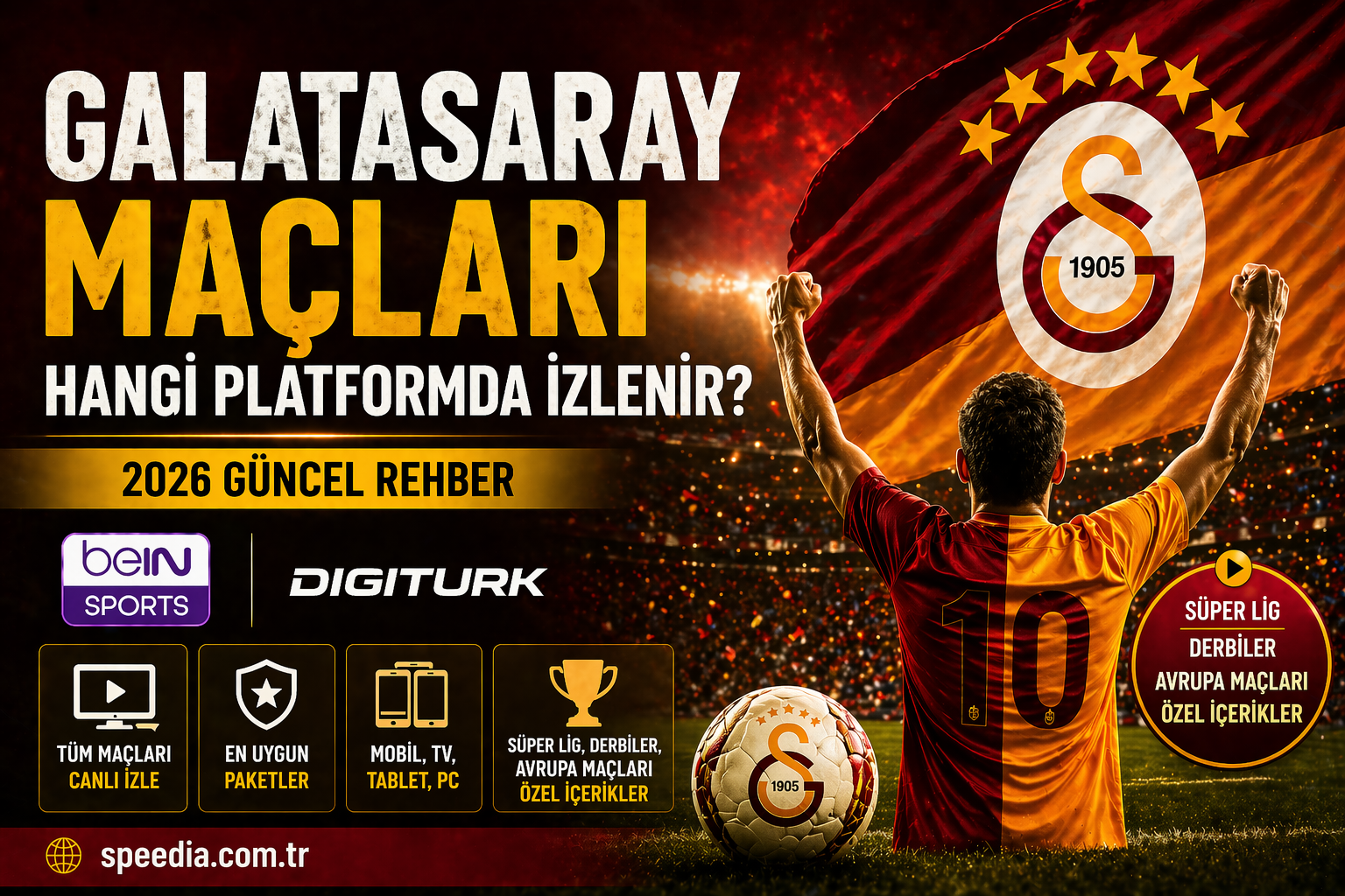 Galatasaray Maçları Hangi Platformda İzlenir? | GS Maçları İçin En Uygun Paket 2026