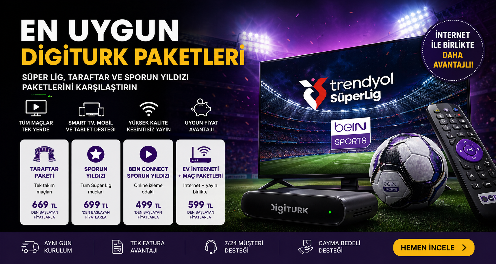 En Uygun Digiturk Paketleri 2026: Süper Lig, Taraftar ve Sporun Yıldızı Paket Karşılaştırması