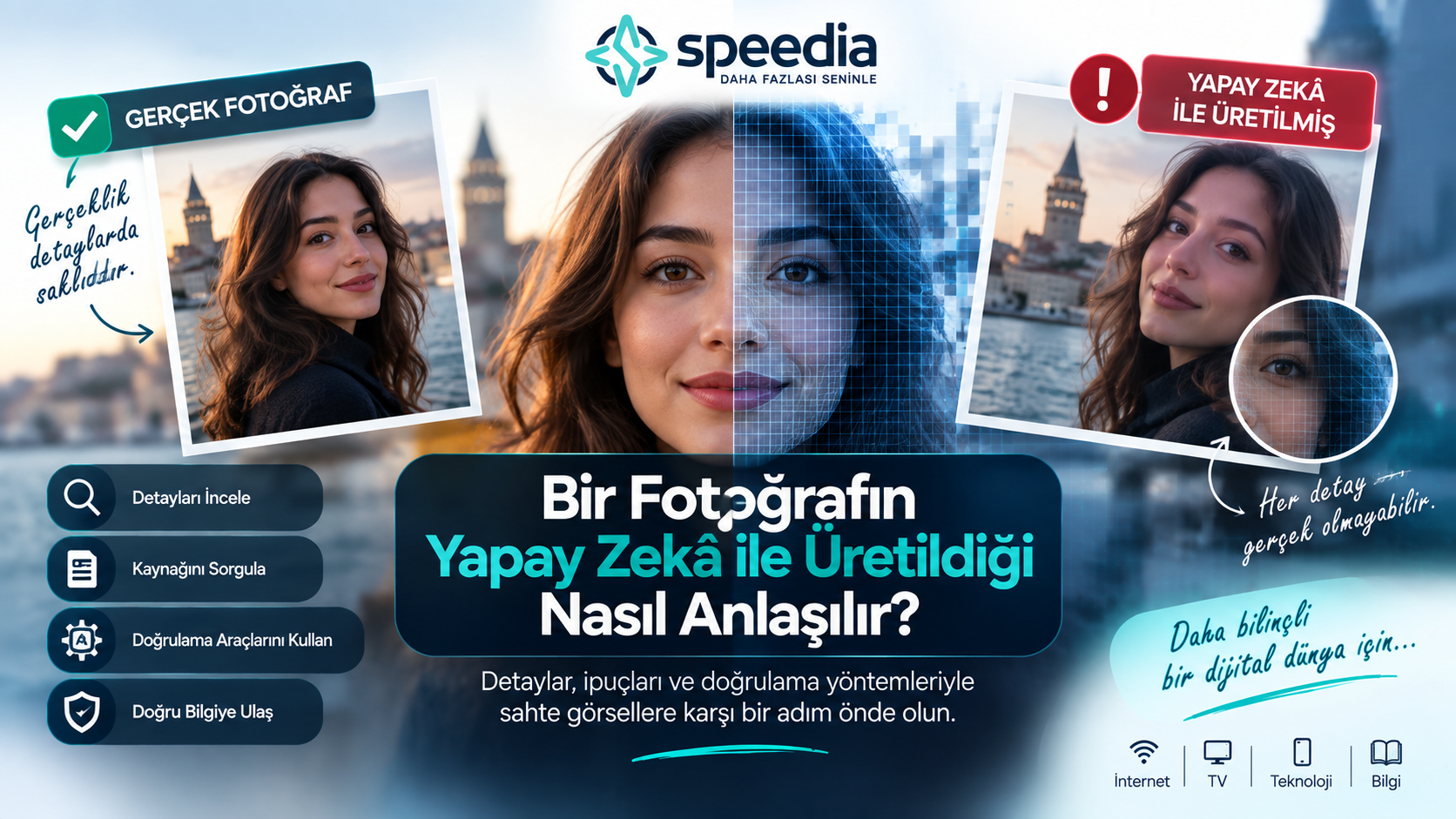 Yapay Zekâ ile Üretilmiş Fotoğraf Nasıl Anlaşılır? - Speedia