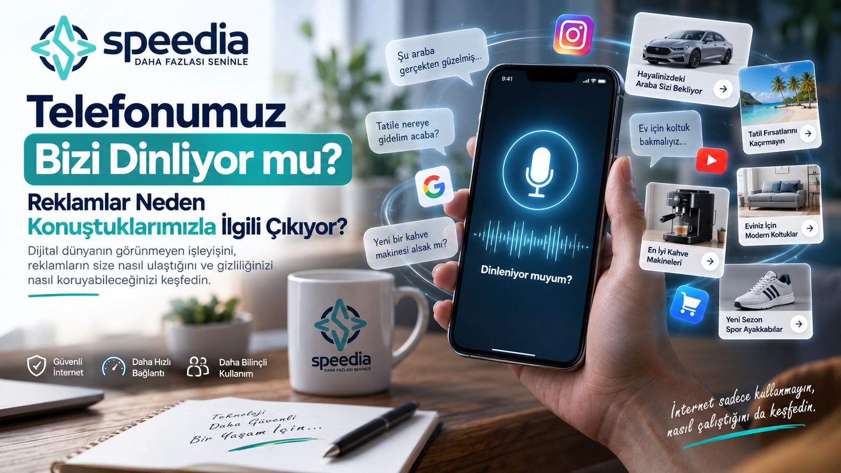 Telefon Bizi Dinliyor mu? Reklamlar Neden Çıkıyor? - Speedia
